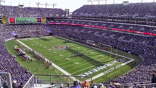 M&T Bank Stadium is home to the Baltimore Ravens
