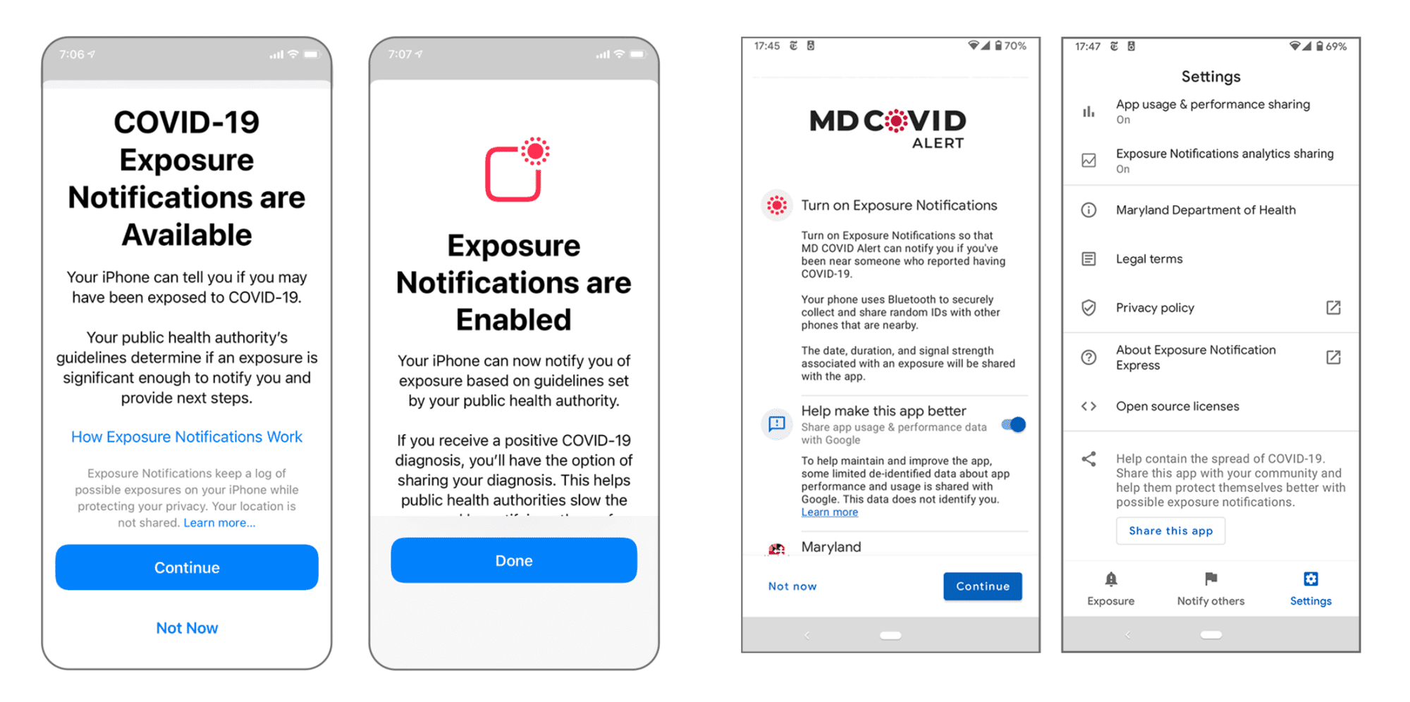 Marylanders Can Use MD COVID Alert to Receive Confidential COVID-19 Exposure Notifications on Smartphones