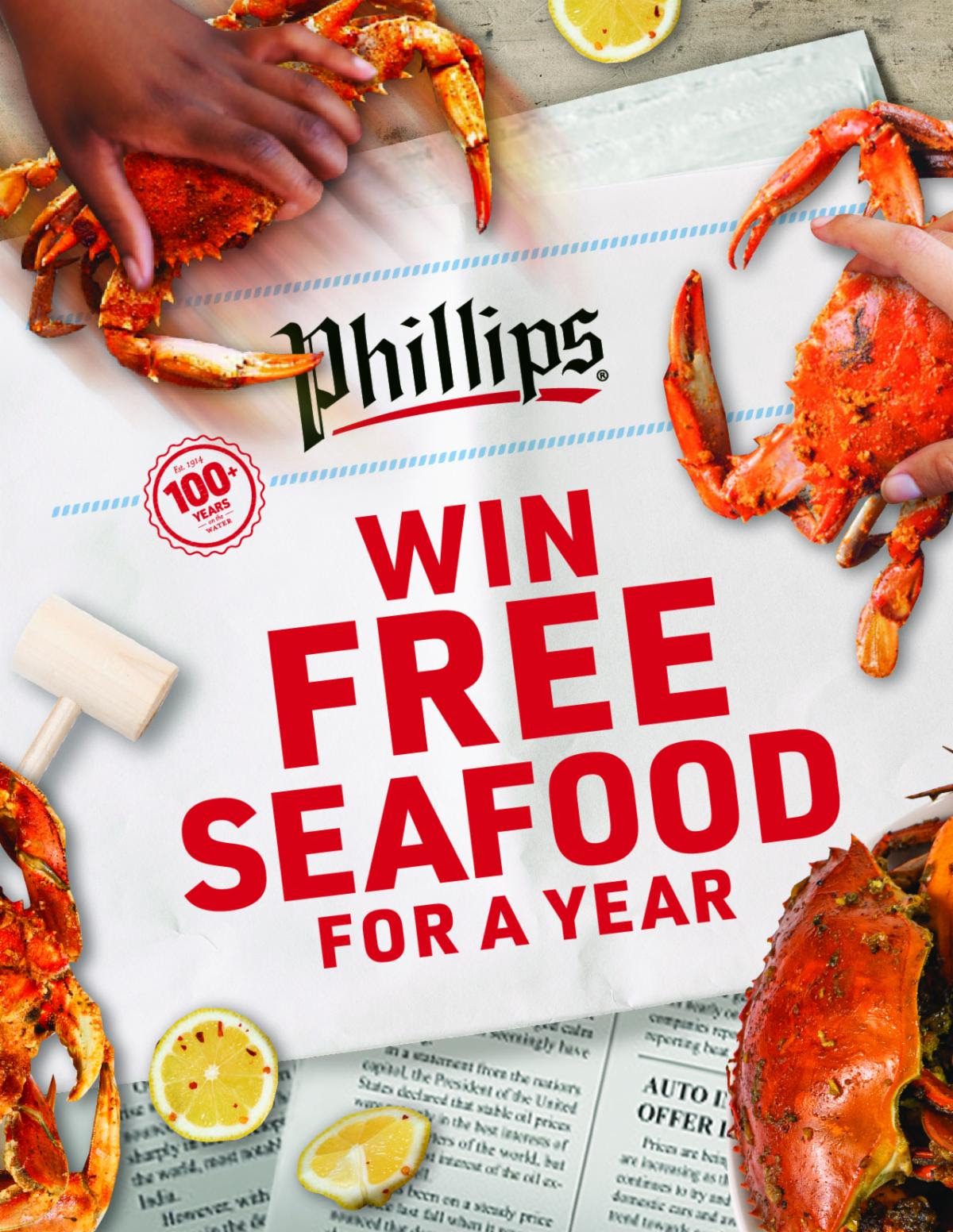 Free Seafood for a Year