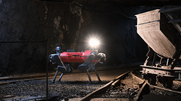 The robot developed at ETH Zurich was considered key to the victory of a team of scientists called CERBERUS in the U.S. Defense Advance Research Projects Agency (DARPA) Subterranean Challenge. (Team CERBERUS)