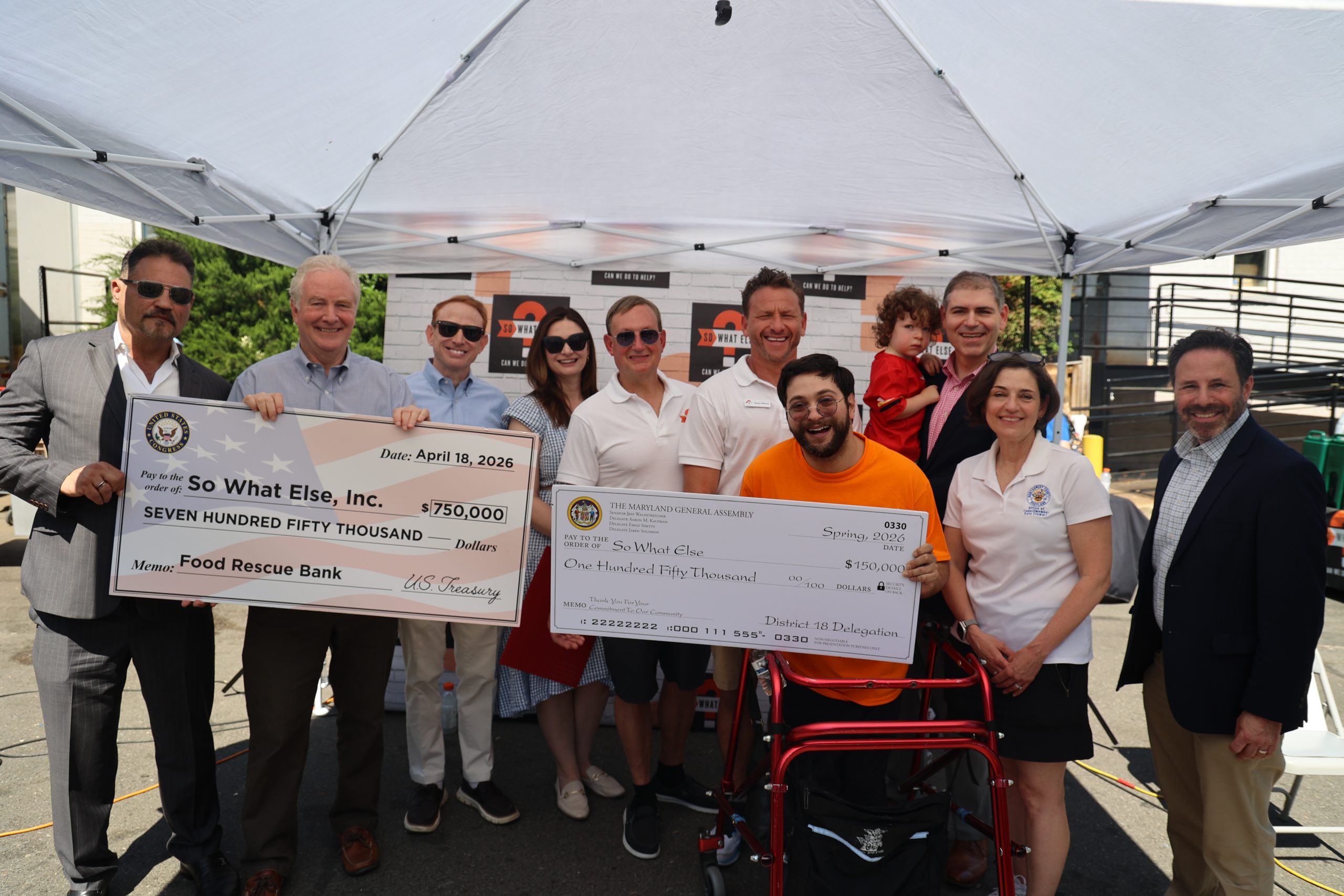 Van Hollen, Alsobrooks Secure $750,000 in Federal Funding for Food Rescue Bank